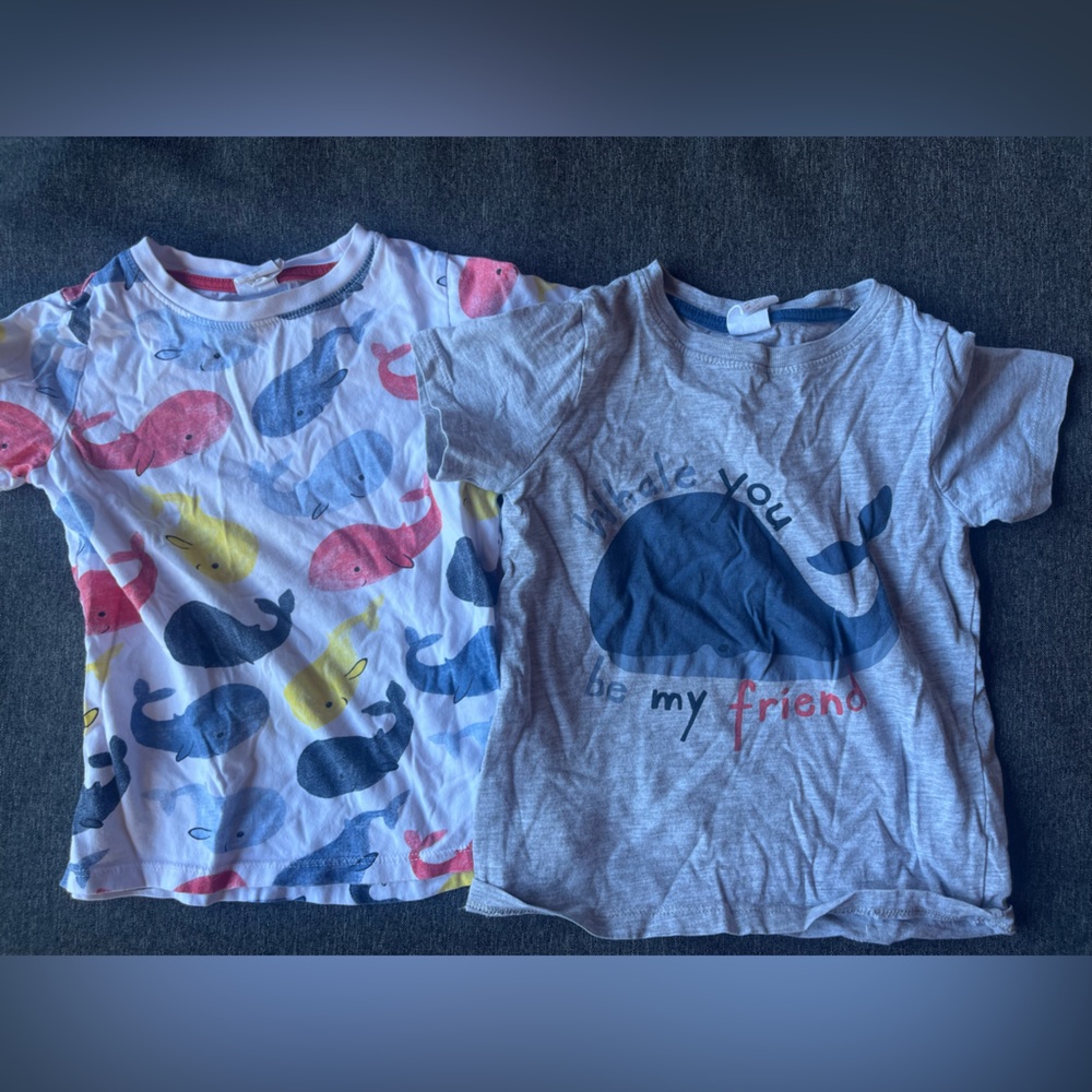 ☀️2/10$☀️ Whale Print Kids T-Shirts